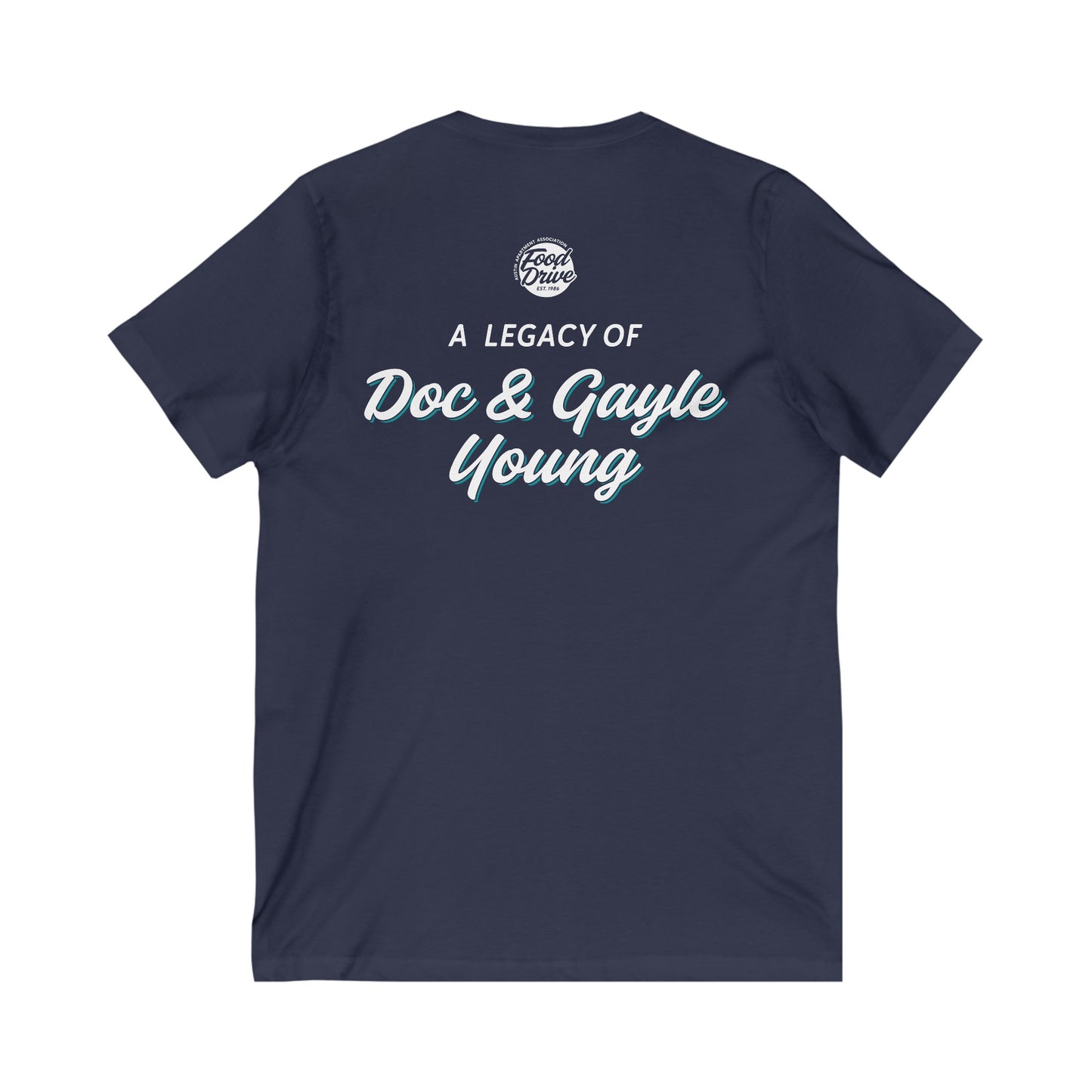 Unisex Jersey Short Sleeve V-Neck Tee