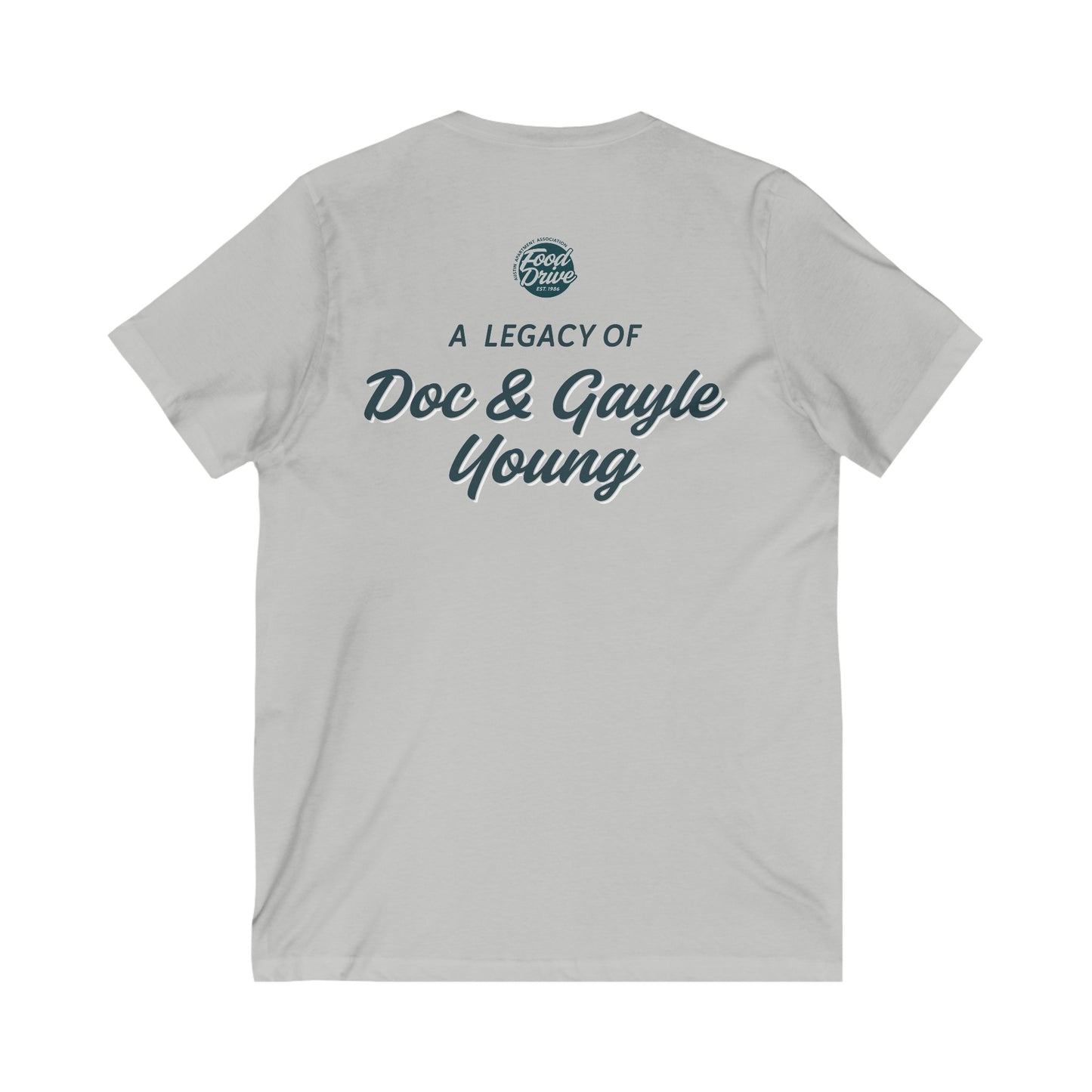 Unisex Jersey Short Sleeve V-Neck Tee